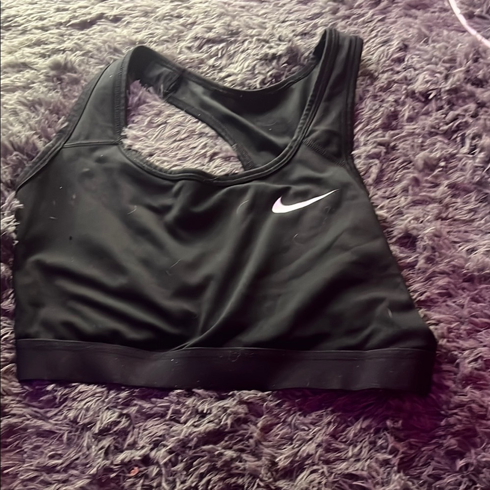 Nike Black Medium-Impact Sports Bra with Racerback